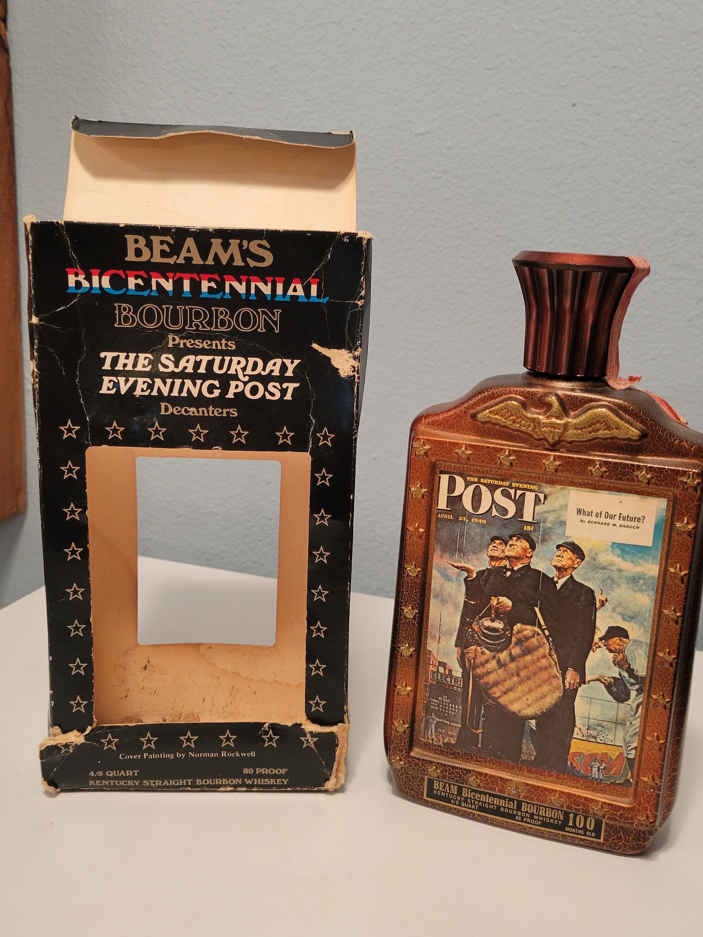 Vintage 1976 Jim Beam Bicentennial Decanter Limited Edition