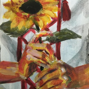 Sunflower, Print. All proceeds go to charities working in Ukraine.