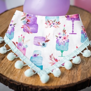 Birthday Dog Bandana • Cake Dog Bandana • Birthday Dog • Dogs 1st Birthday • Floral Dog Bandana • Dogs Birthday • Sweets Dog Bandana • Dog