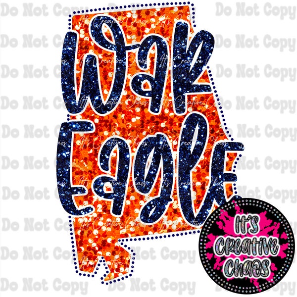 Glitter Auburn PNG, Auburn Tigers, Glitter War Eagle, Digital Download, 300 DPI, Instant Download