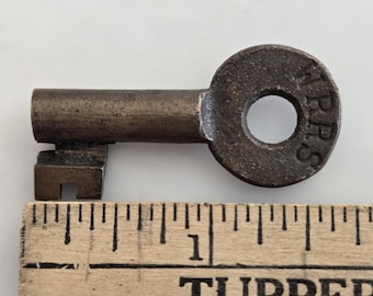 WRRS Brass Hollow Barrel Railroad Key ~ Free S/H #SPH243
