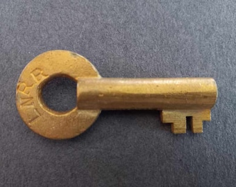 LNRR Brass Hollow Barrel Railroad Key ~ Free S/H   #70