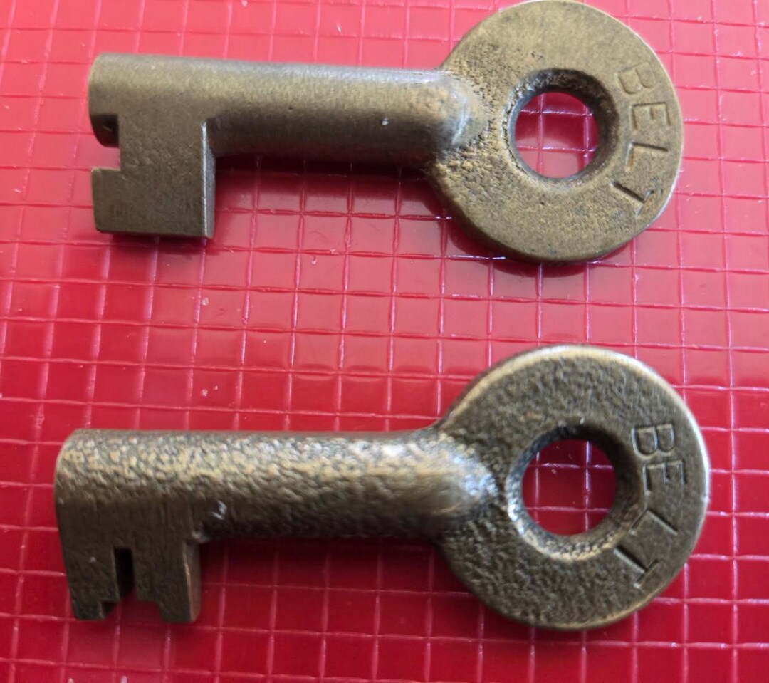 Lot of 2 Different Cuts Belt Railroad Keys ~ Free #JM1205 - Etsy
