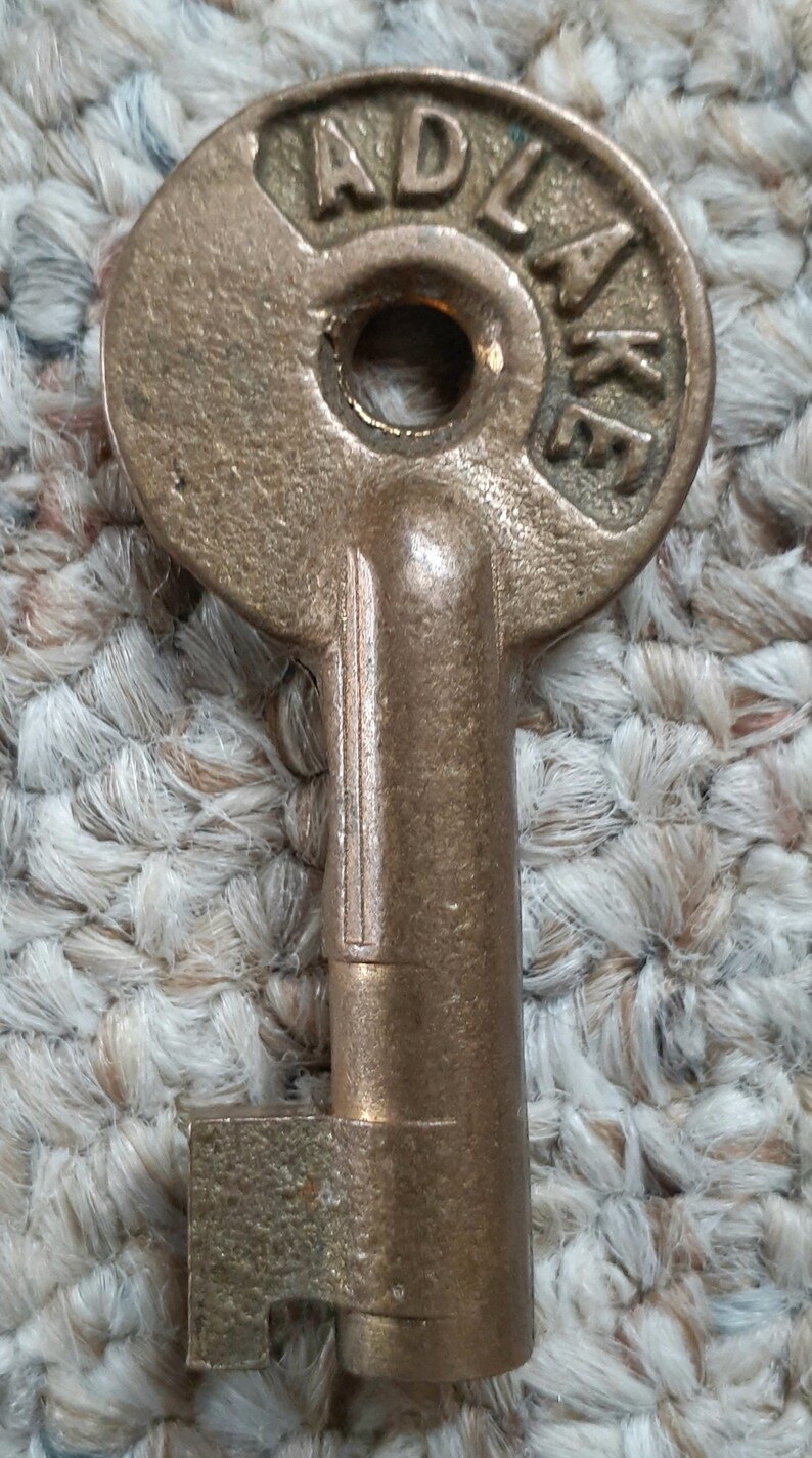 Adlake C & NW Brass Hollow Barrel Railroad Switch Key Etsy