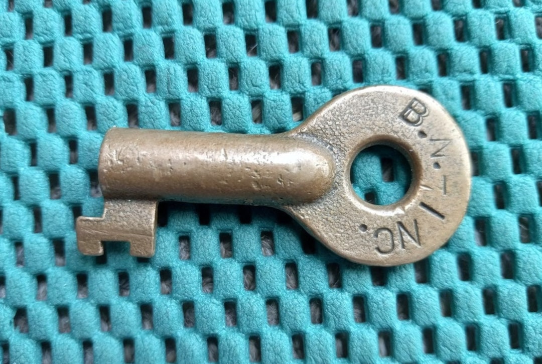 B.N.INC. Brass Hollow Barrel Railroad Key free S/H 173 Etsy
