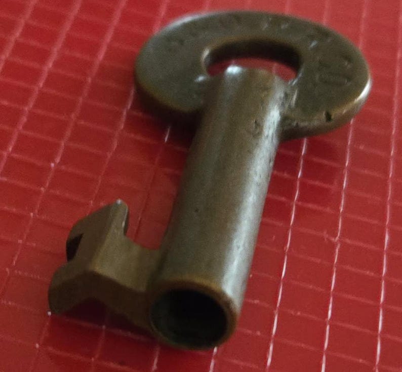 B&O RR CO Brass Hollow Barrel Railroad Key ~ Free S/H #RR1540 - Etsy
