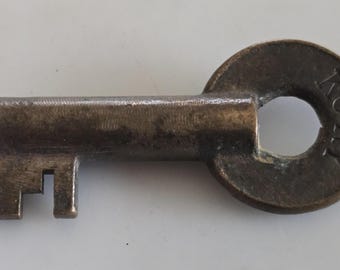 KCRY Brass Hollow Barrel Railroad Key ~ Free S/H #SPH190