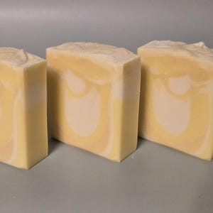 Lemon Drop Handmade Soap Bars, Vegan, Moisturizing, Cold Process Soap