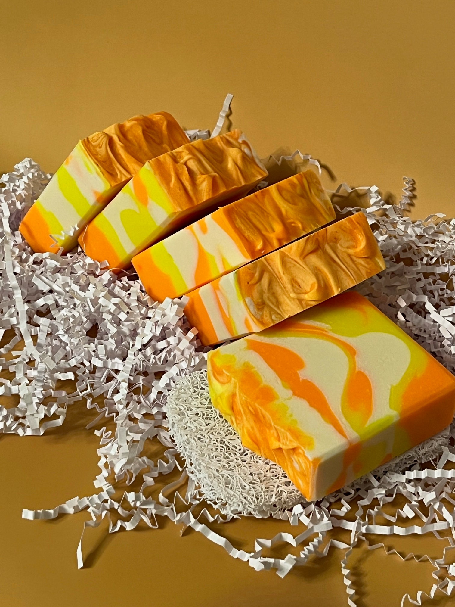 Ray of Sunshine Handmade Soap Bars, Vegan, Moisturizing, Cold Process Soap