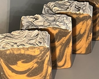 Sandalwood Handmade Soap Bars, Vegan, Moisturizing, Cold Process Soap