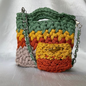 Cartera de crochet hecho a mano