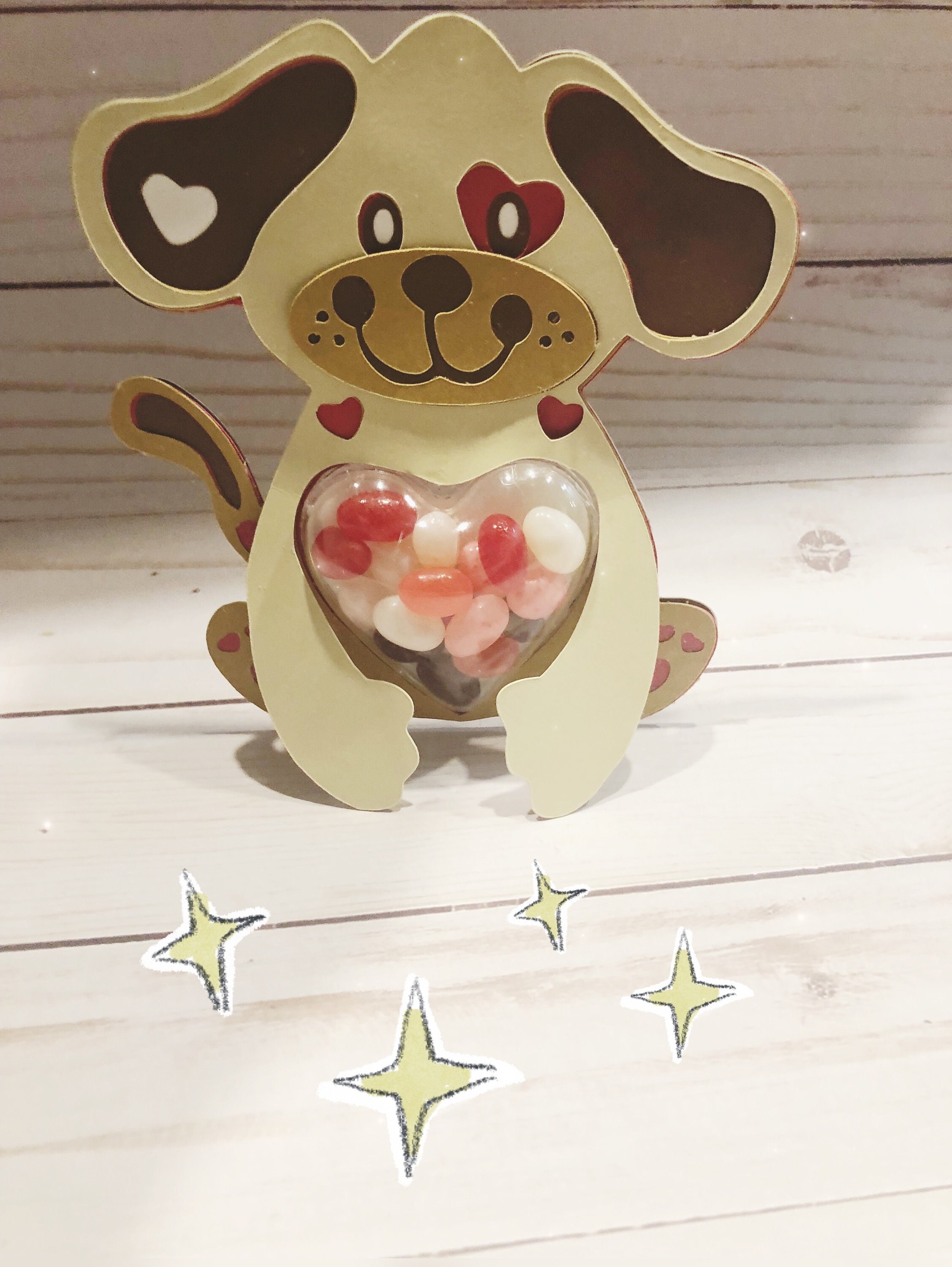 Cut File/simpatic Dog/ Candy Holder / Dome Size Etsy