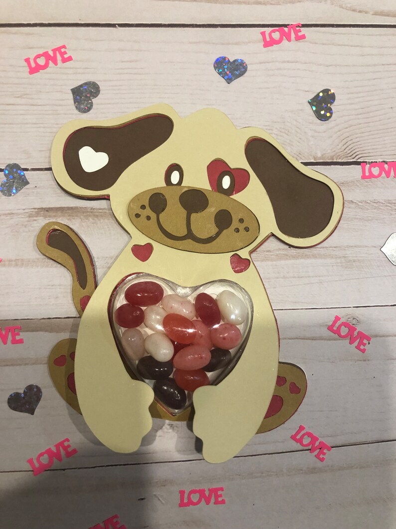Cut File/simpatic Dog/ Candy Holder / Dome Size Etsy