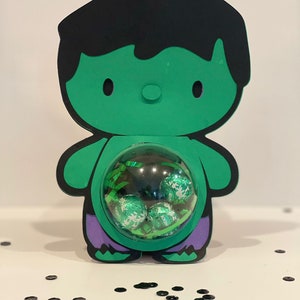 Cut File/ Mini Superhero/Candy holder /Superhero collection / Dome size 5, 6 y 8 cm/Dulcero/ Party/Superhero party Hulkito Mini