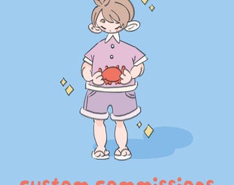 Custom commissions of any kind! digital art drawing manga cartoon customizable no AI