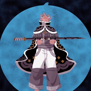 Soul Eater - Holographic! Black Star and Tsubaki Print