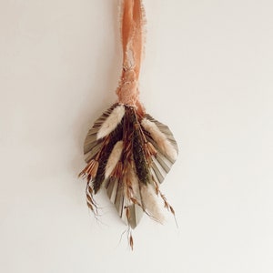 Boho getrocknetes Palmblatt Ornament