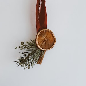 Orange & Pine Christmas Ornament