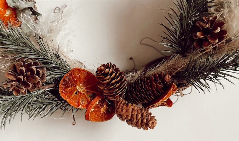 Dried Orange and Pine Christmas Wreath - Etsy