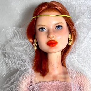 One Of A Kind Redhead Doll –  Freckled Face, Poseable Body, Unique Gift for Collectors