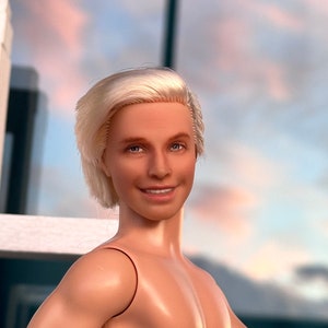 Custom Boy Fashion Doll – 12” Collector Art Doll – Beach Look – Realistic Face Up - Iconic Toy and Movie Charachter for collectors