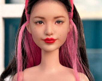 Realistic Repainted Beautiful Asian Barbie