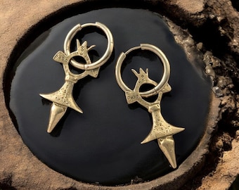 Ethnic |Tuareg Earrings | Moroccan tuareg Earrings | Traditional Berber desert silver earrings | African earring | dangle tribal earrings