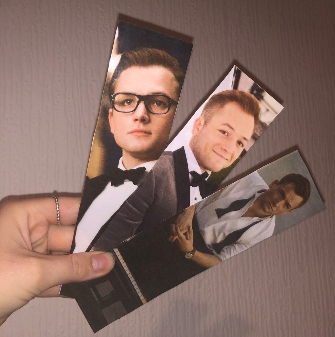 Taron Egerton Bookmark Trio - Etsy