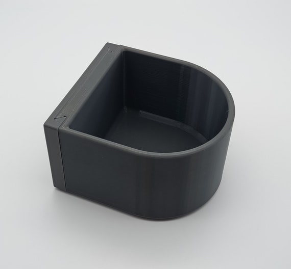 Wall mounted dog water bowl top
