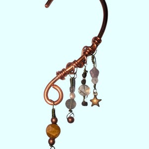 Copper Wrapped Beaded Ear Cuff Limited Drop
