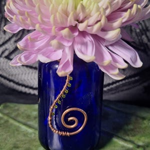 Upcycled Bud Vases – One of a Kind, 4-Inch Glass Jar Vessels