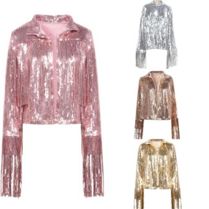 Vintage plus size sequin deals jacket