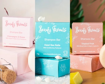 Schampotänger Veganvänligt paket med 3 skönhetsprodukter Cruelty Free Tillverkad i Storbritannien