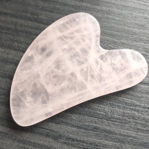 Gua Sha Skincare Tool Rose Quartz Crystal