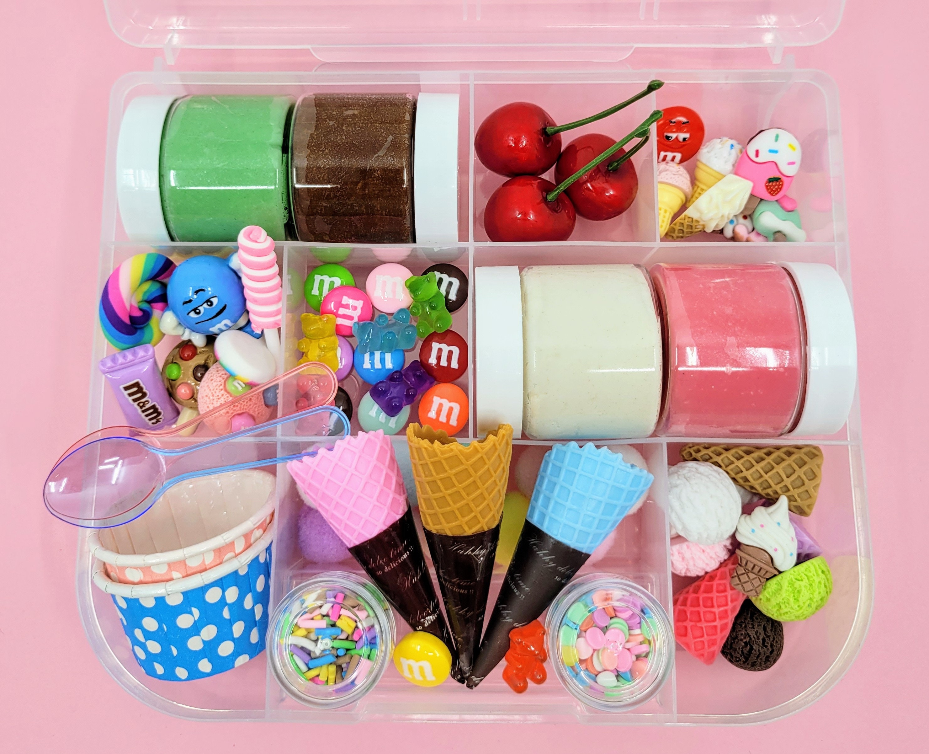 Ice Cream Playdough Kit, Play Dough Kit, Playdoh Kit, Sensory Kit