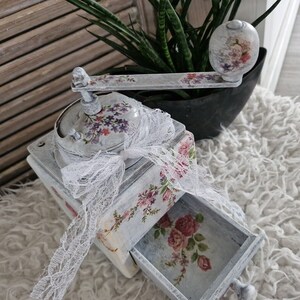 Kaffeemühle Vintage Dekoration Shabby Romantik Bild 5