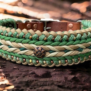 Beaded Dog Collar- Enchanted Forest
