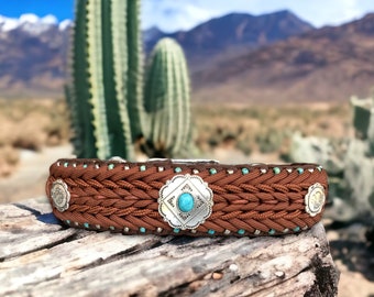 Western Beaded Dog Collar- Trail Blazer