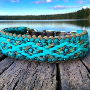 Western Beaded Dog Collar- Bass Lake