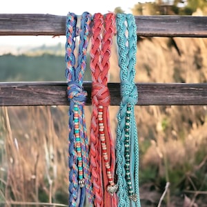 Western Dog Leash- Knotted Tassel