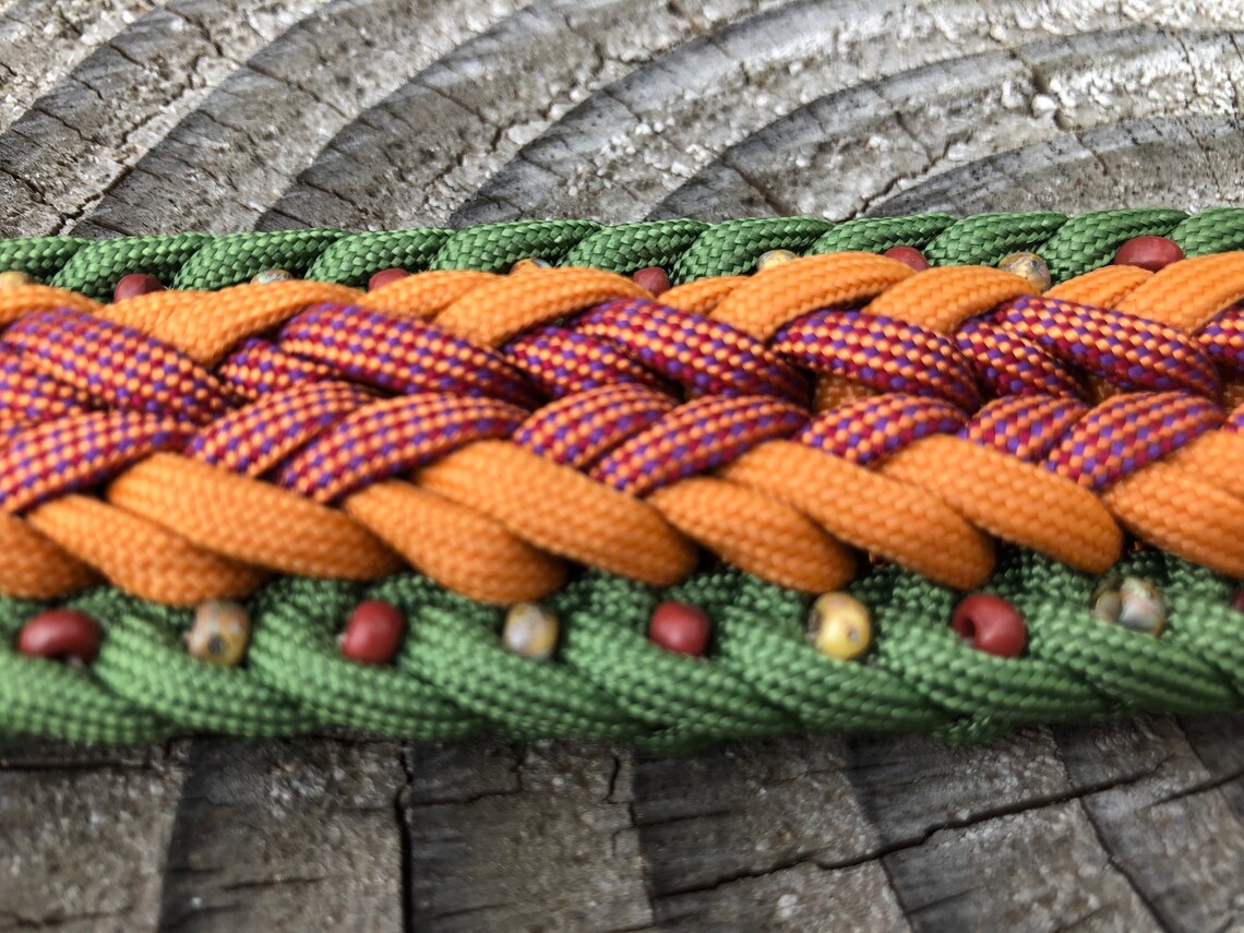 Beaded Western Dog Collar Beads and Arrows Etsy