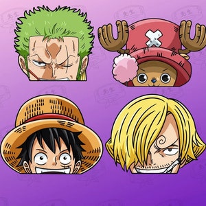 Vinil Sticker Calcomania One Piece Zoro Roronoa Perfil