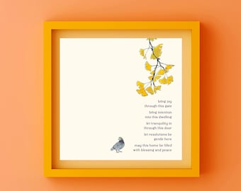 Bless this Nest - Ginko Pigeon Birkat Bayit - Home Blessing