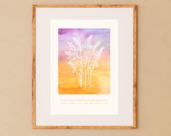 The Beauty of the Years to Come | Jewish Song Print