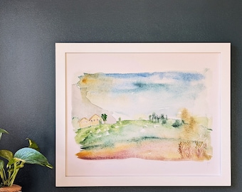 Old Yishuv Watercolor