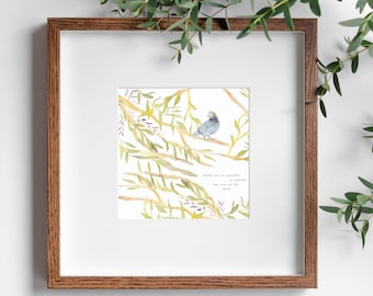 Lovers Beauty - Dove Nature Print