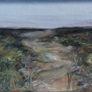 Nature&#39;s Consequence for Putting Out Blueberries, 5x7&quot; Oil on Canvas