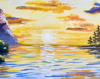 Dawn With the Swans Original Acrylic Painting - Etsy