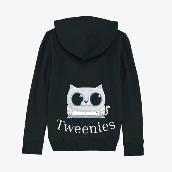 Sweats, Tweenies, Garçon, Fille, Original, Capuche, Hoodie, Été, Coton, Chat, Animaux, Vêtement, Pas cher, Manga, Kawaii, Drôle, Rigolo