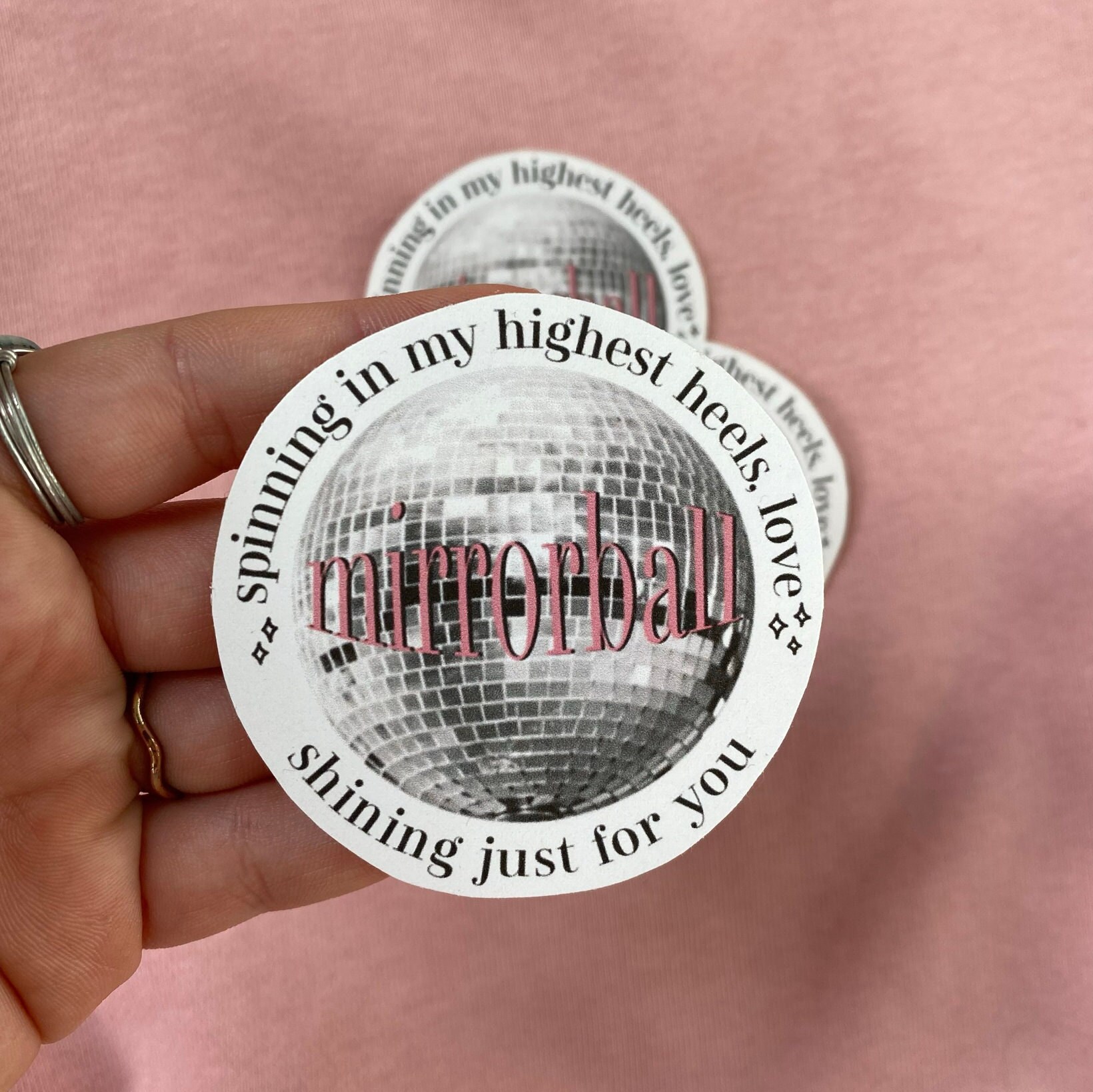 Taylor Swift Mirrorball Sticker Etsy